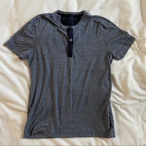 Heather Blue Men’s Henley Shirt